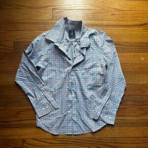Johnnie-O Prep-Performance Plaid Golf Shirt Boys 10 Preppy Sport